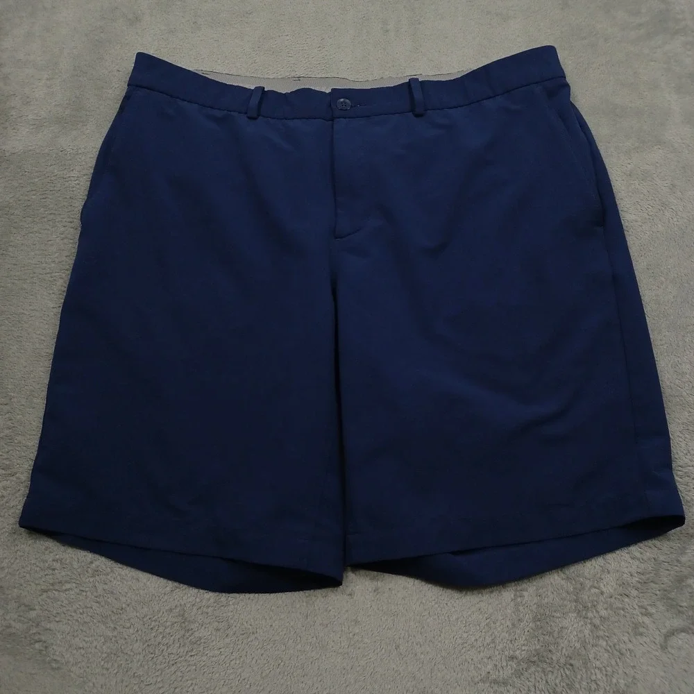 Nike Shorts Mens 38 Blue Golf Chino Pockets Preppy Casual Dri Fit